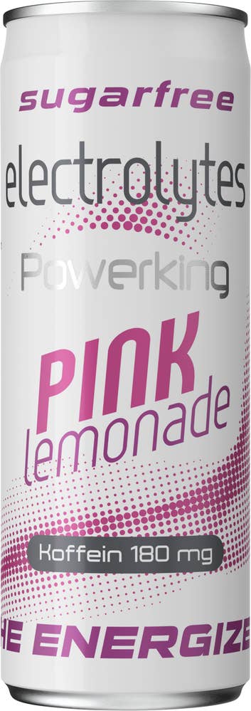 Powerking Energidryck Electrolytes Pink Lemonade Sockerfri