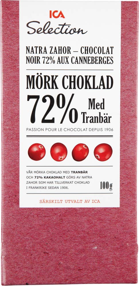 Ej sorterad Mörk Choklad med Tranbär Ica Selection