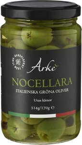 Arke Nocellara Oliver utan Kärnor