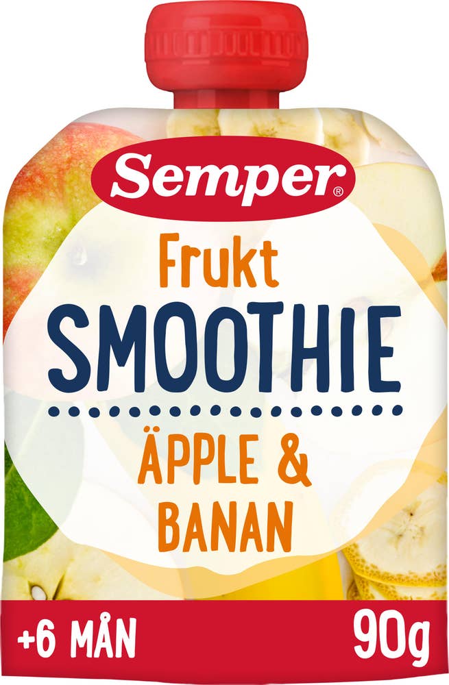 Semper Smoothie Äpple & Banan +6M