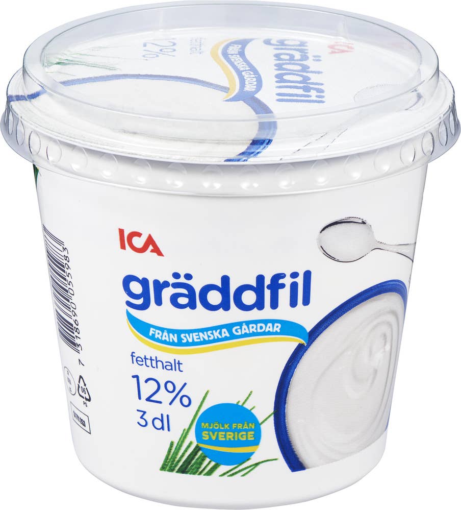 Ej sorterad Gräddfil 12% Ica