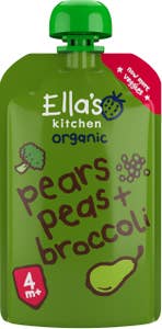 Ella's Kitchen Klämmis Broccoli, Päron & Ärter 4M EKO