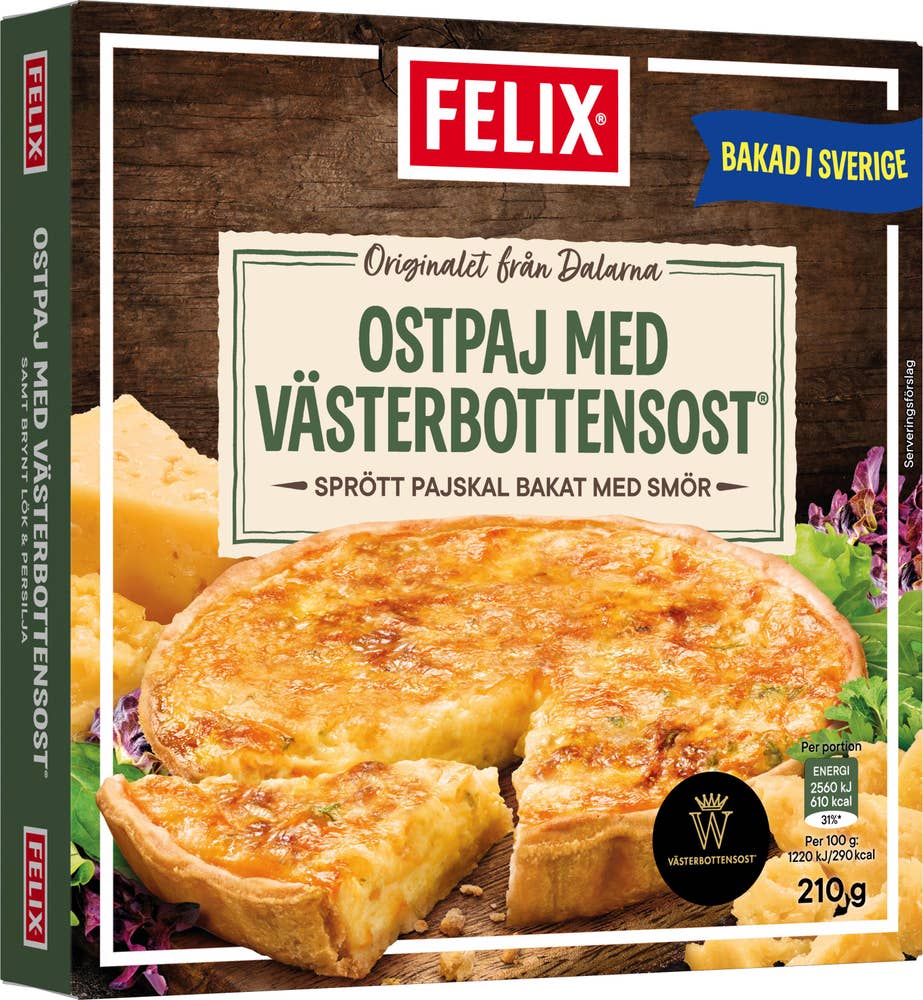 Felix Ostpaj med Västerbottenost® Fryst