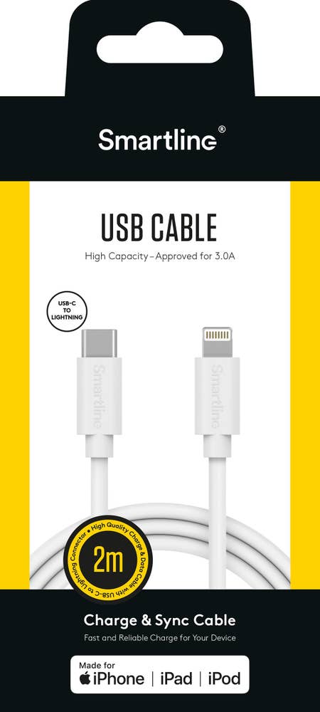 Smartline Kabel Lightning USB-C 2m