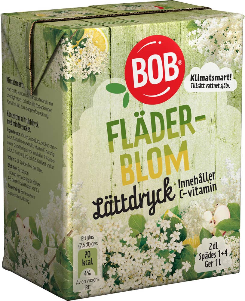 Bob Lättdryck Fläder BOB