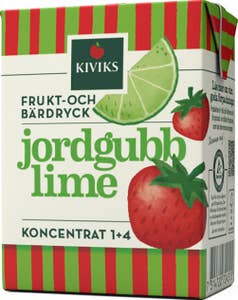 Kiviks Musteri Frukt- och bärdryck Jordgubb & Lime Koncentrat