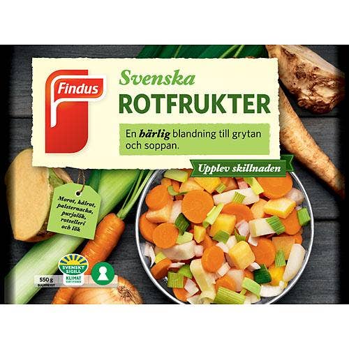 Ej sorterad Frysta Rotfrukter Findus