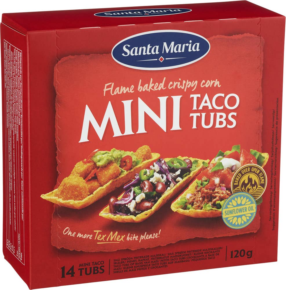 Santa Maria Mini Taco Tubs 120g