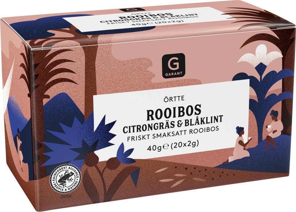 Garant Te Rooibos Citrongräs & Blåklint