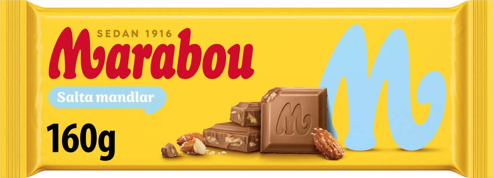 Marabou Mjölkchoklad Salta Mandlar