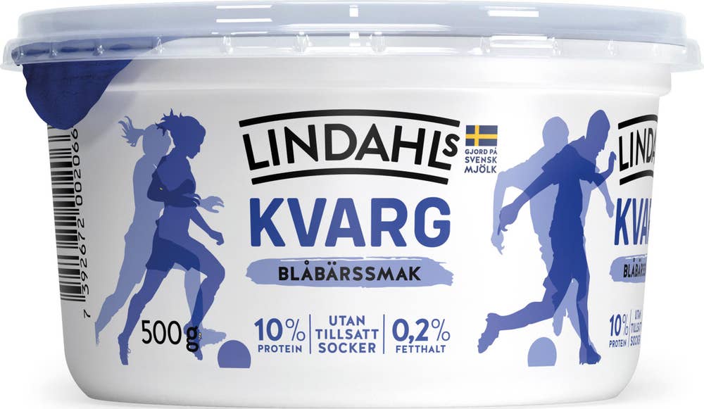 Lindahls Kvarg Blåbär Utan tillsatt Socker 0,2% Lindahls