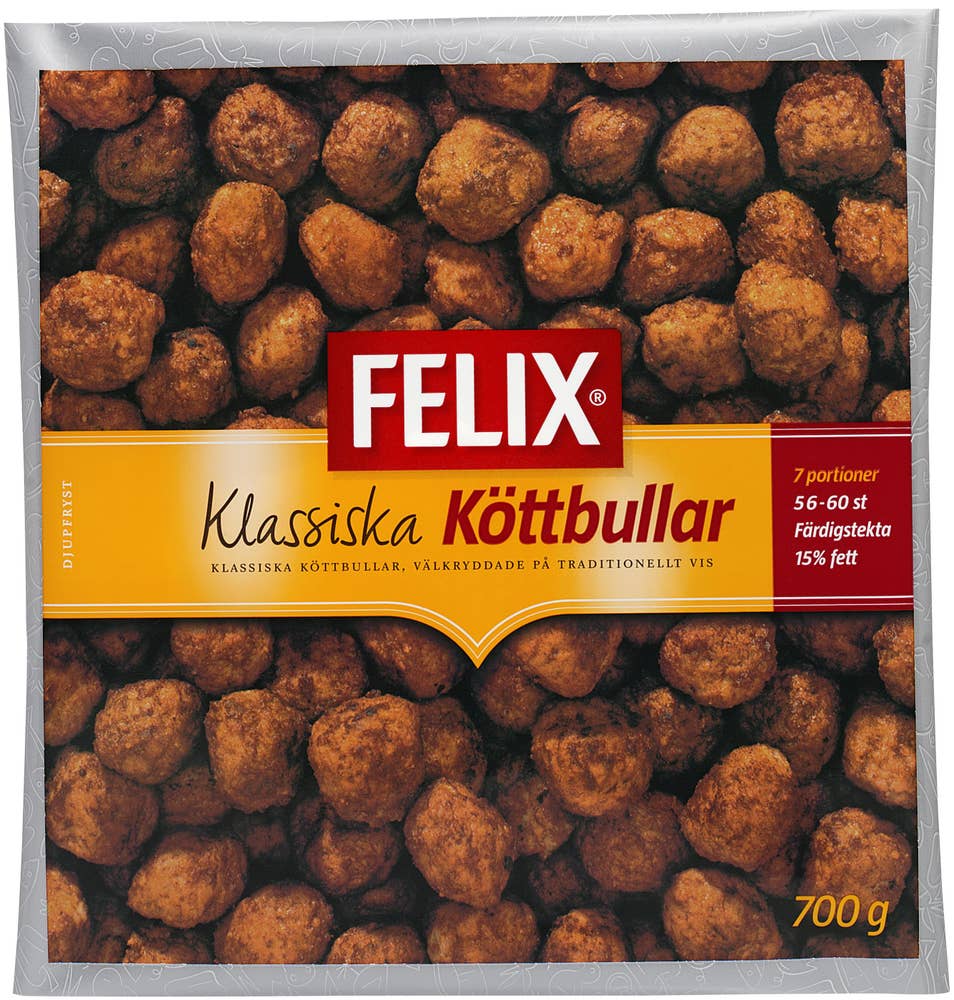 Felix Köttbullar Klassiska Frysta