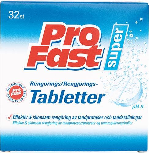 Profast Rengöringstabletter till proteser