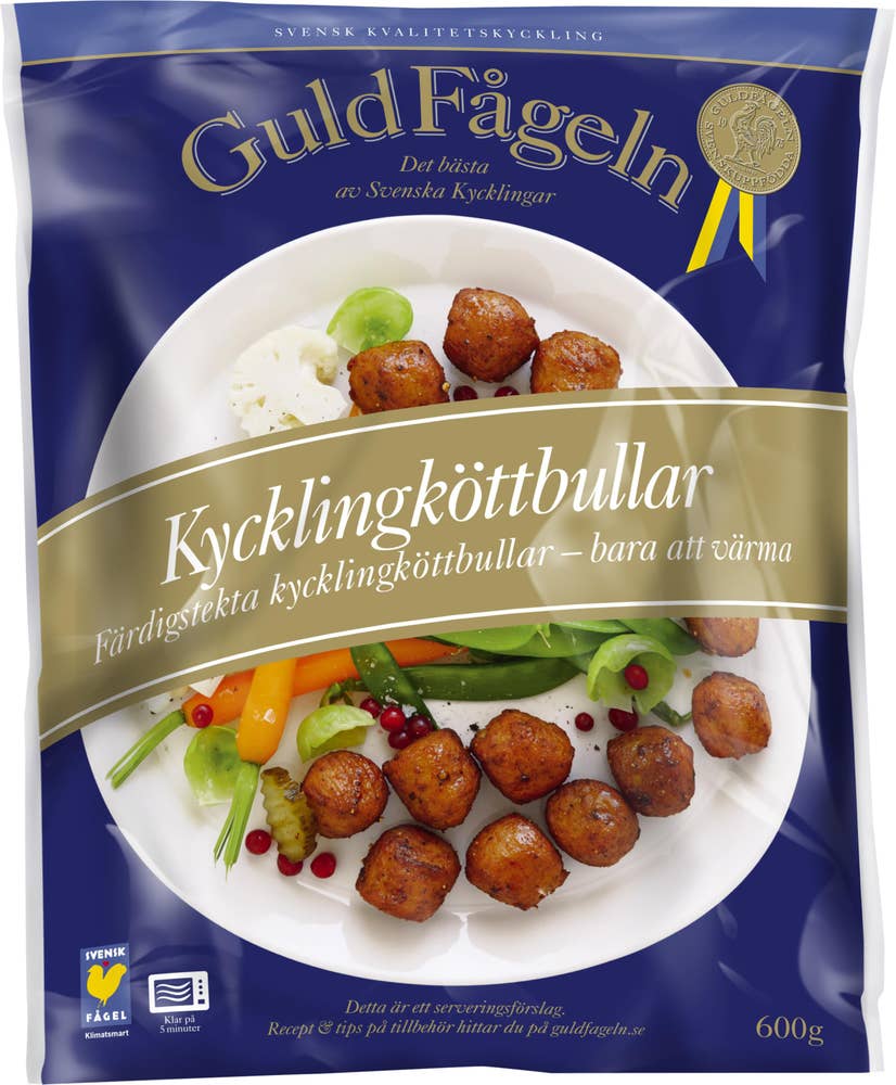 Guldfågeln Frysta Kycklingköttbullar