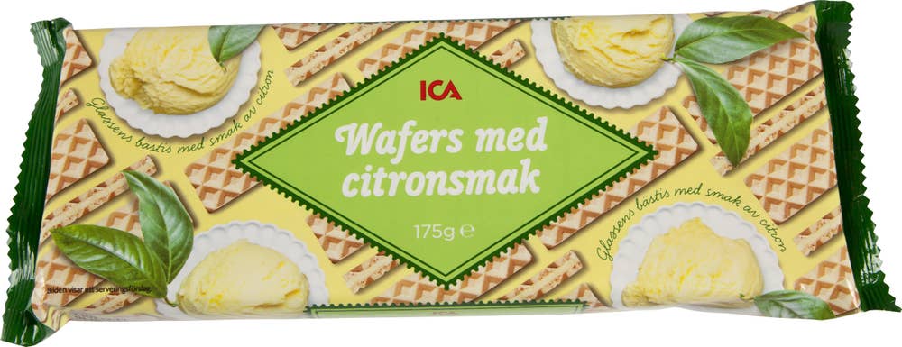 Ej sorterad Wafers Citron Ica