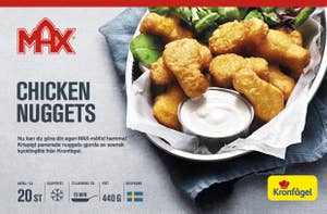 Kronfågel Max Kycklingnuggets Fryst