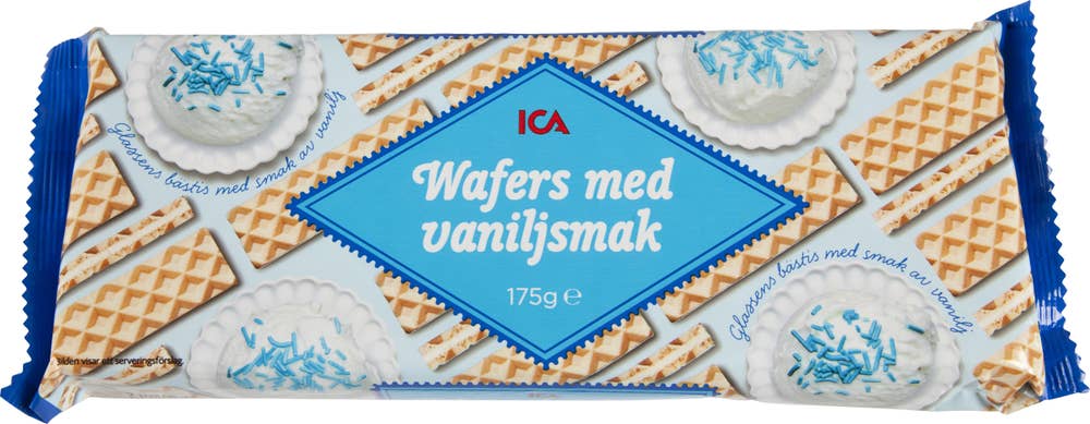 Ej sorterad Wafers Vanilj Ica