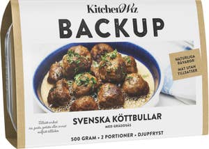 Backup Svenska Köttbullar med Gräddsås Fryst 2 portioner