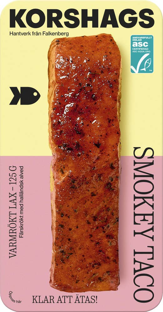 Korshags Varmrökt Lax Smokey Taco ASC
