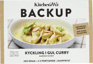 Backup Kyckling i Gul Curry 2-3 Port Fryst
