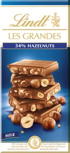 Lindt Les Grandes Mjölkchokladkaka Hasselnöt