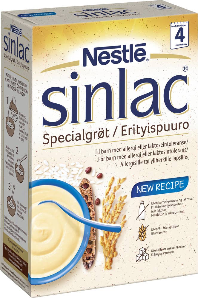 Nestlé Sinlac Specialgröt Mjölkfri 4M