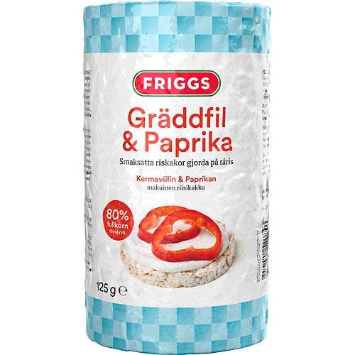 Ej sorterad Riskakor Gräddfil/Röd Paprika Friggs