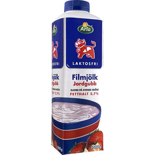 Arla Filmjölk Jordgubb Laktosfri 2,7%