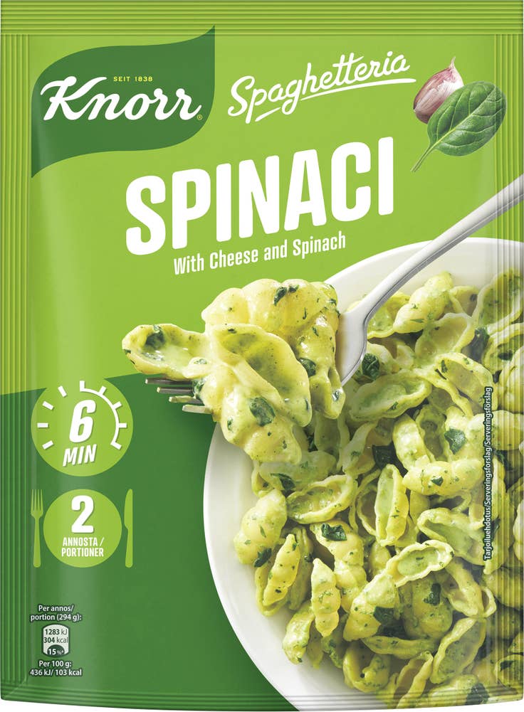 Knorr Spaghetteria Spenat 2-p