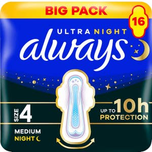 Always Binda Secure Night Storlek 4 Wings