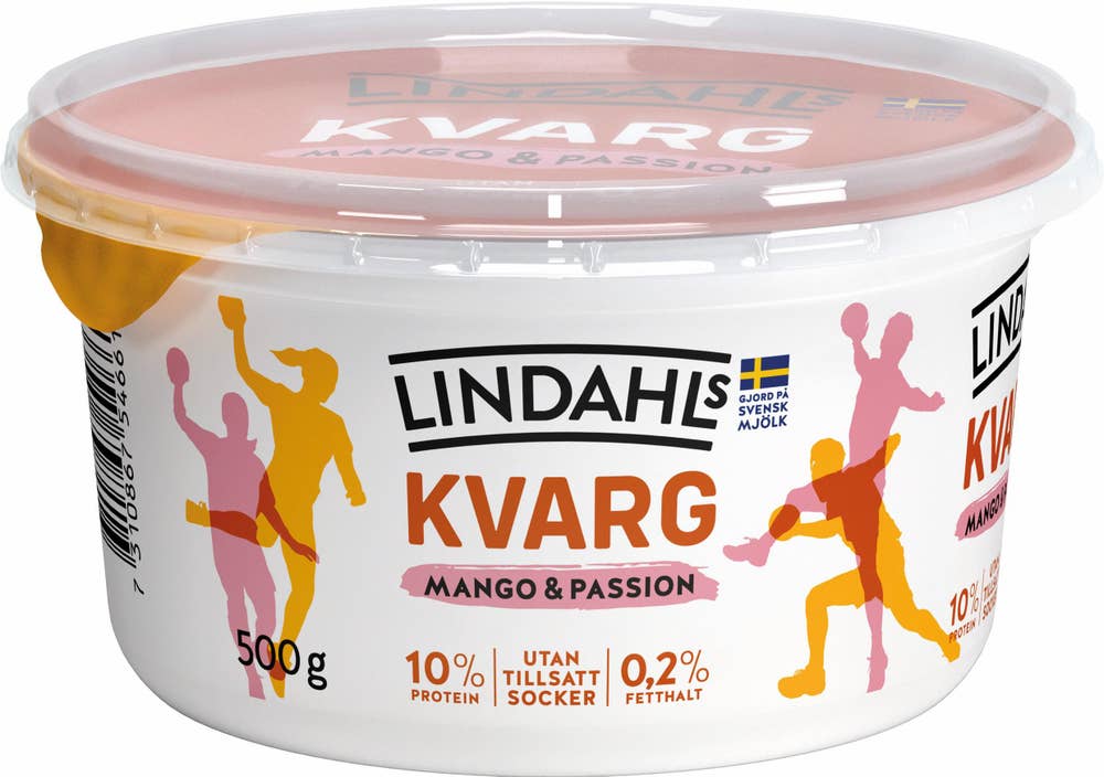 Lindahls Kvarg Mango & Passion 0,2% Utan Tillsatt Socker
