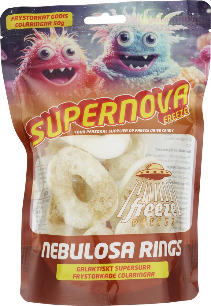 Supernova Freeze Frystorkat Godis Sura Colaringar
