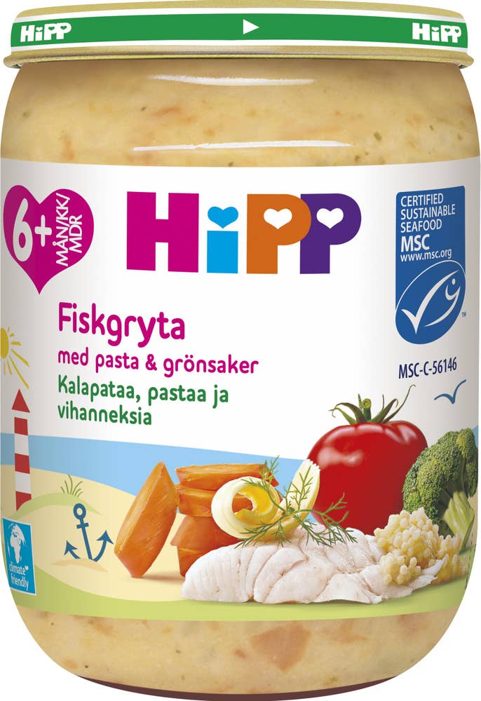 Fiskgryta med Pasta & Grönsaker 6M MSC