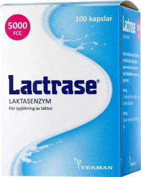 Lactrase Laktasenzym, Kapsel, 100 st