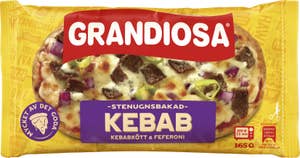 Grandiosa Pizza X-Tra Allt Kebab Fryst