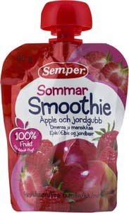 Semper Smoothie Sommar Äpple/Jordgubb 6M