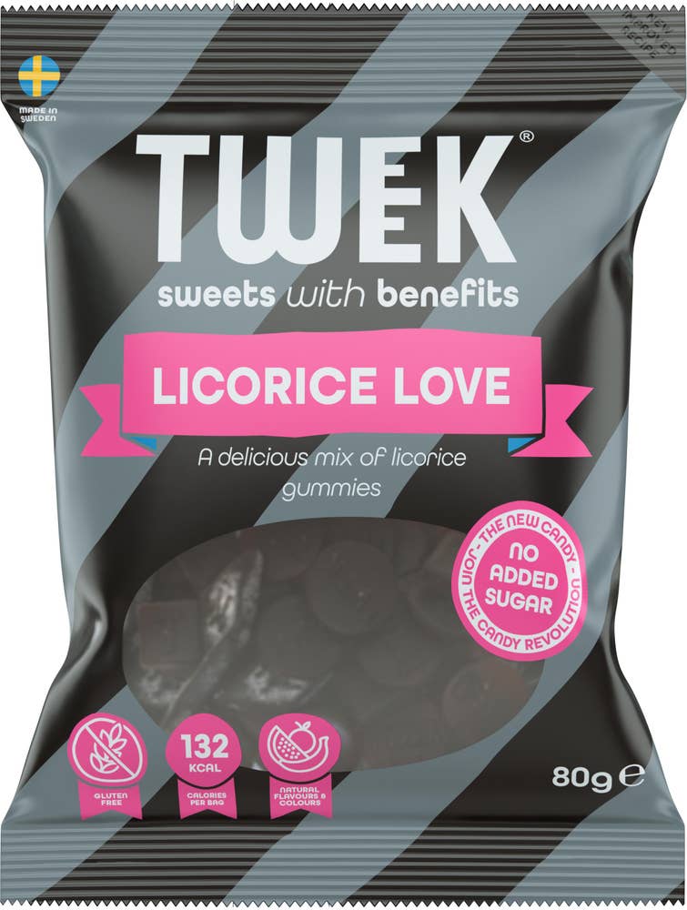 Tweek Godis Licorice Love Utan Tillsatt Socker