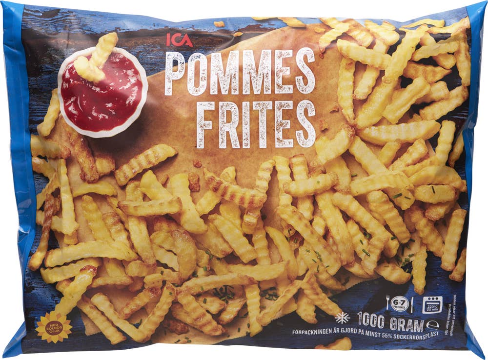 Ej sorterad Fryst Pommes Frites Ica