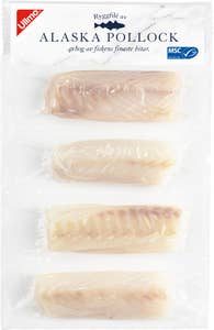 Ullmo Ryggfilé av Alaska Pollock MSC Fryst 4x80g