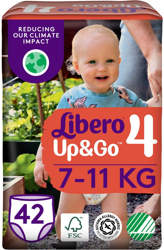 Libero Byxblöja Up&Go (4) 7-11kg 42-p Libero