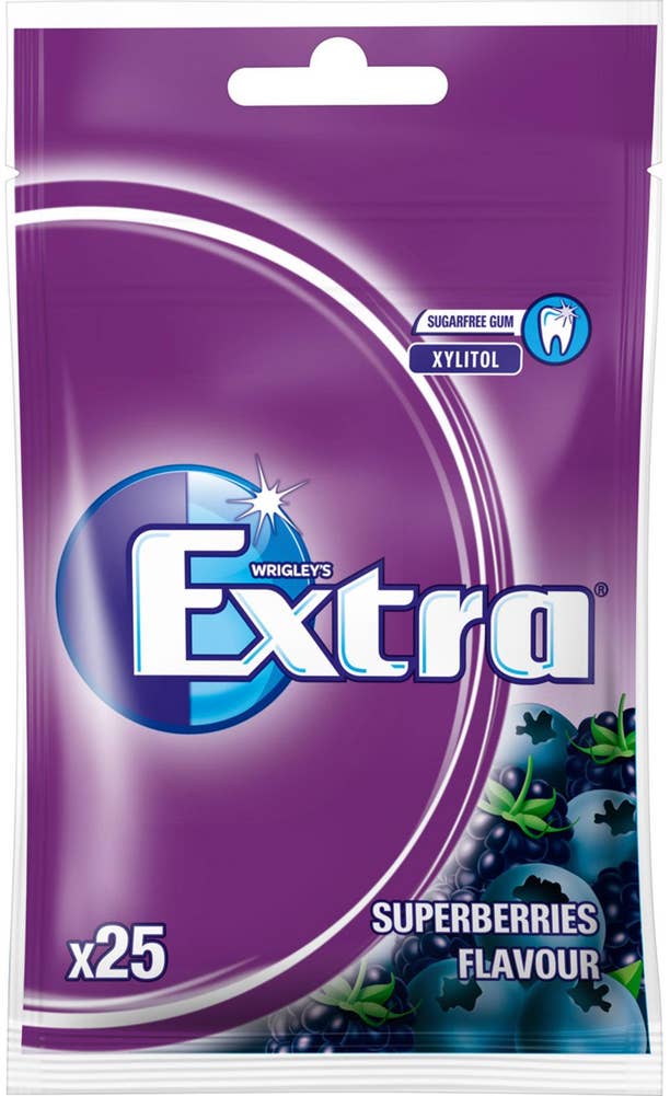 Extra Superberries Tuggummi Sockerfri