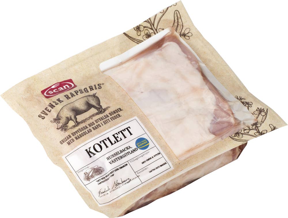 Rapsgris Kotlett Benfri av Rapsgris ca - 850 g - Mathem