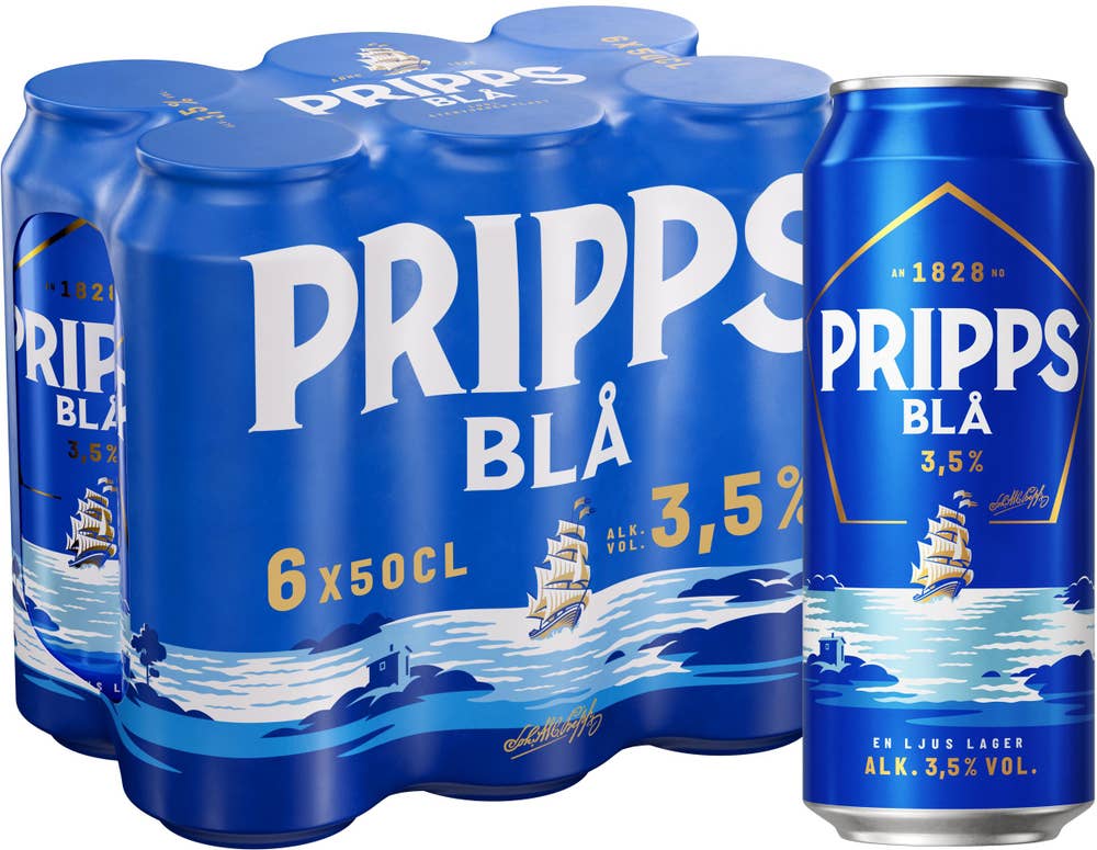 Pripps Blå Öl 3,5% 6x50cl