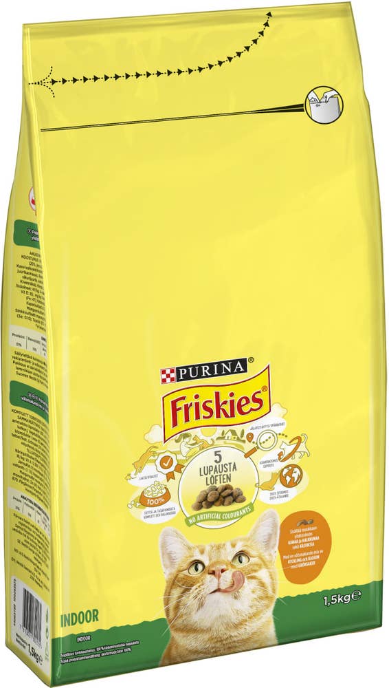 Friskies Torrfoder Kyckling/Grönsaker Indoor Friskies