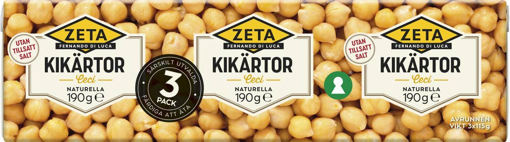 Zeta Kikärtor 3x