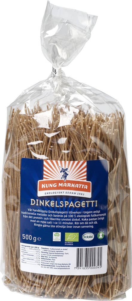 Ej sorterad Dinkel spaghetti Ekologisk Kung markatta