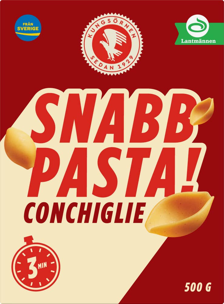 Kungsörnen Snabbpasta Conchiglie