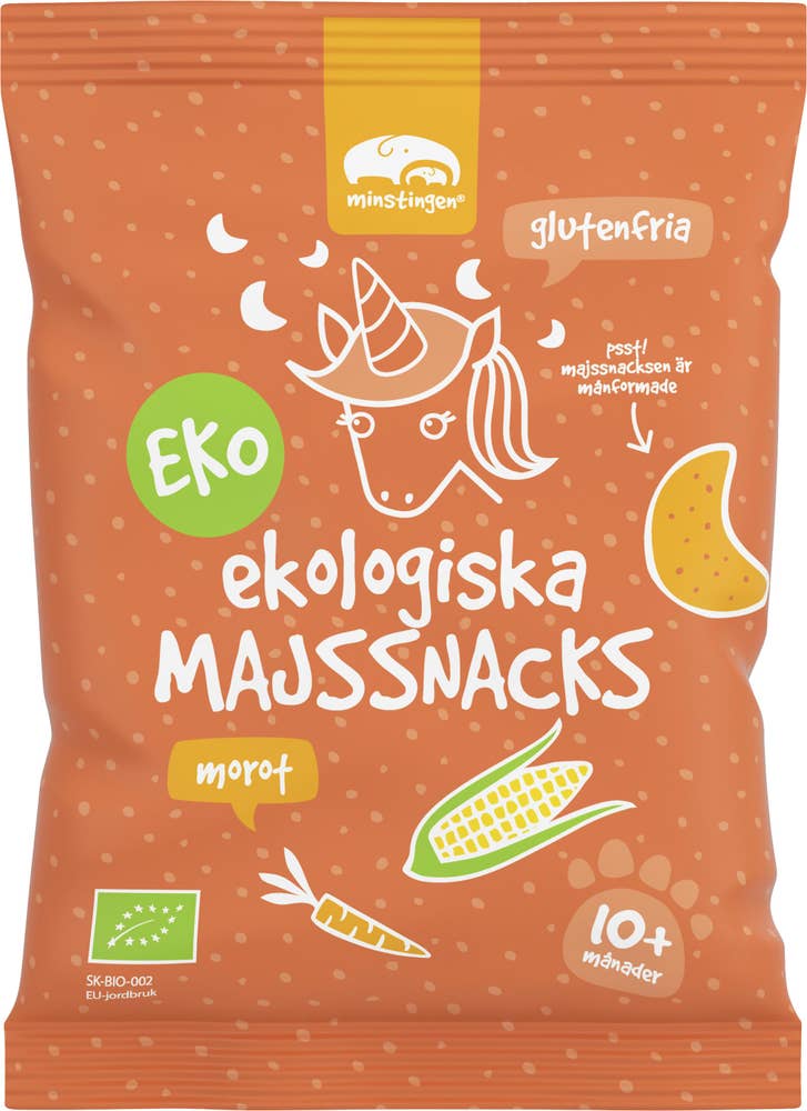 Majssnacks Morot +10M EKO