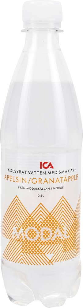 Ej sorterad Vatten Apelsin-Granatäp Ica