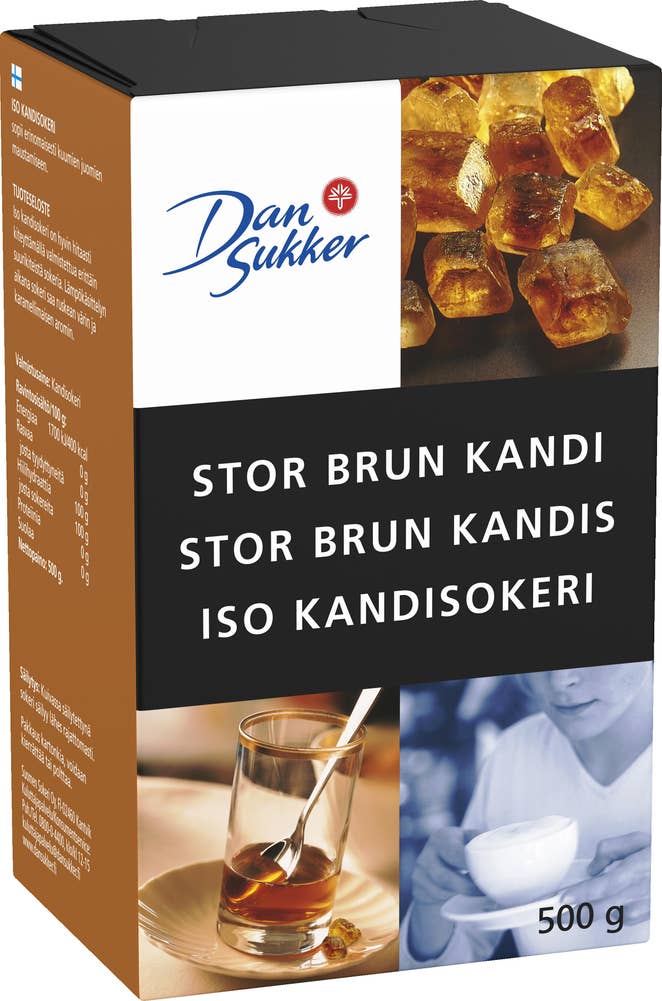 Ej sorterad Stor Brun Kandi Dansukker